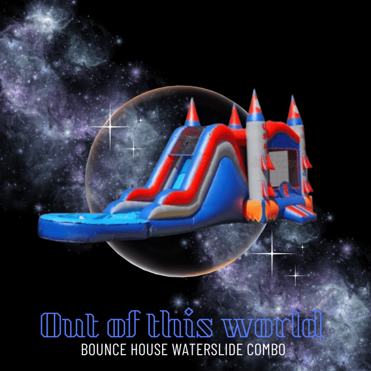 Out of this WORLD Bounce house with Slide